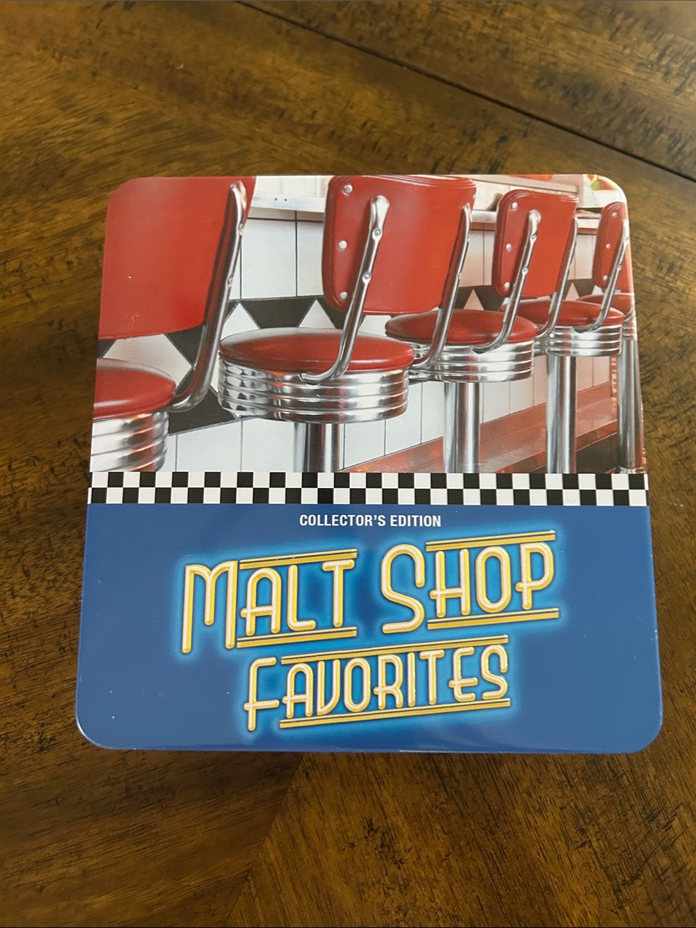 Collector’s Edition of “Malt Shop Favorites” in metal tin